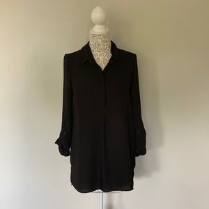 Pleione Shear Black Blouse
